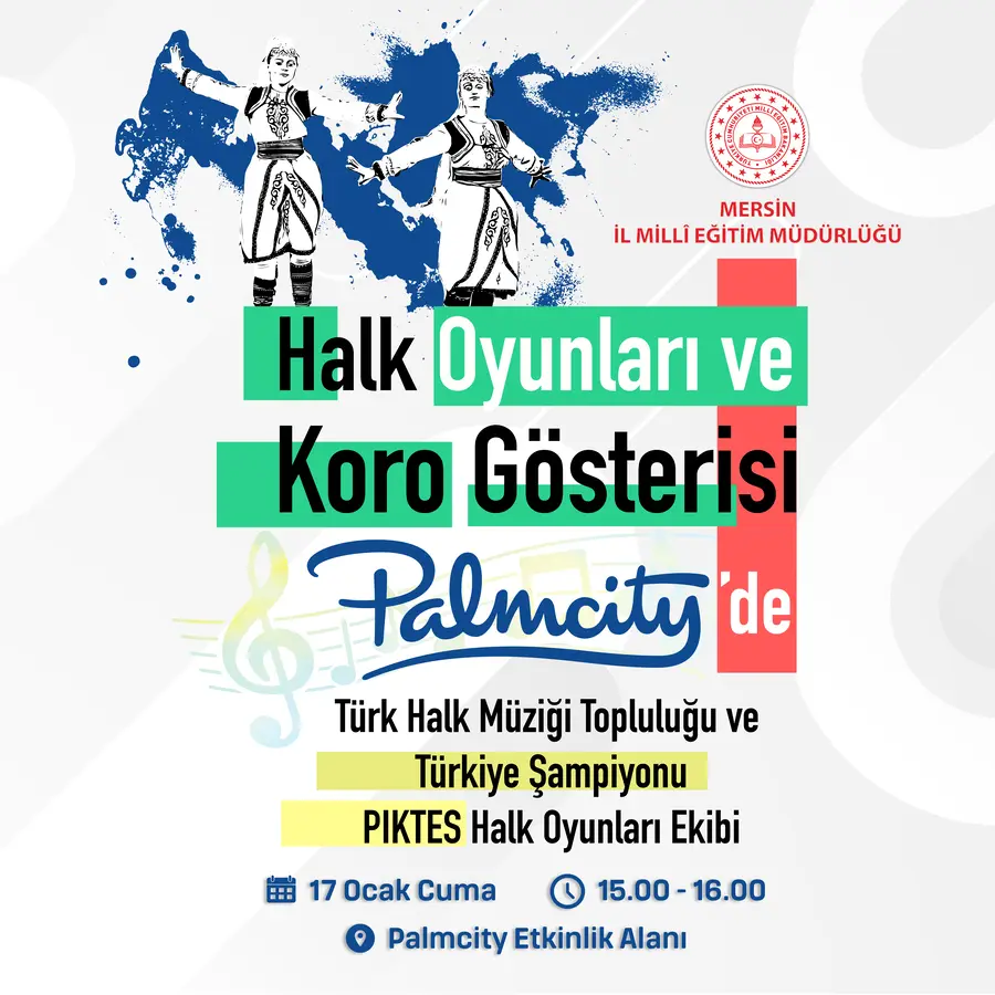 Halk Oyunları ve Koro Gösterisi Palmcity’de!